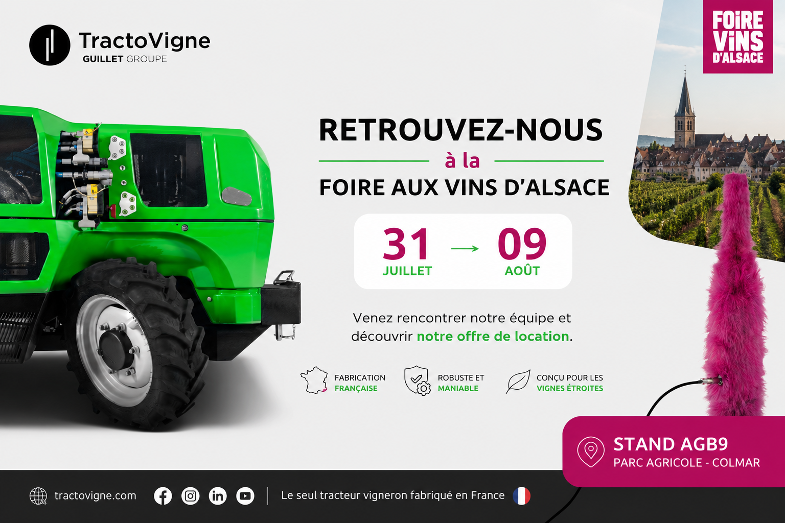  TractoVigne à la Foire aux Vins d&rsquo;Alsace 2026 